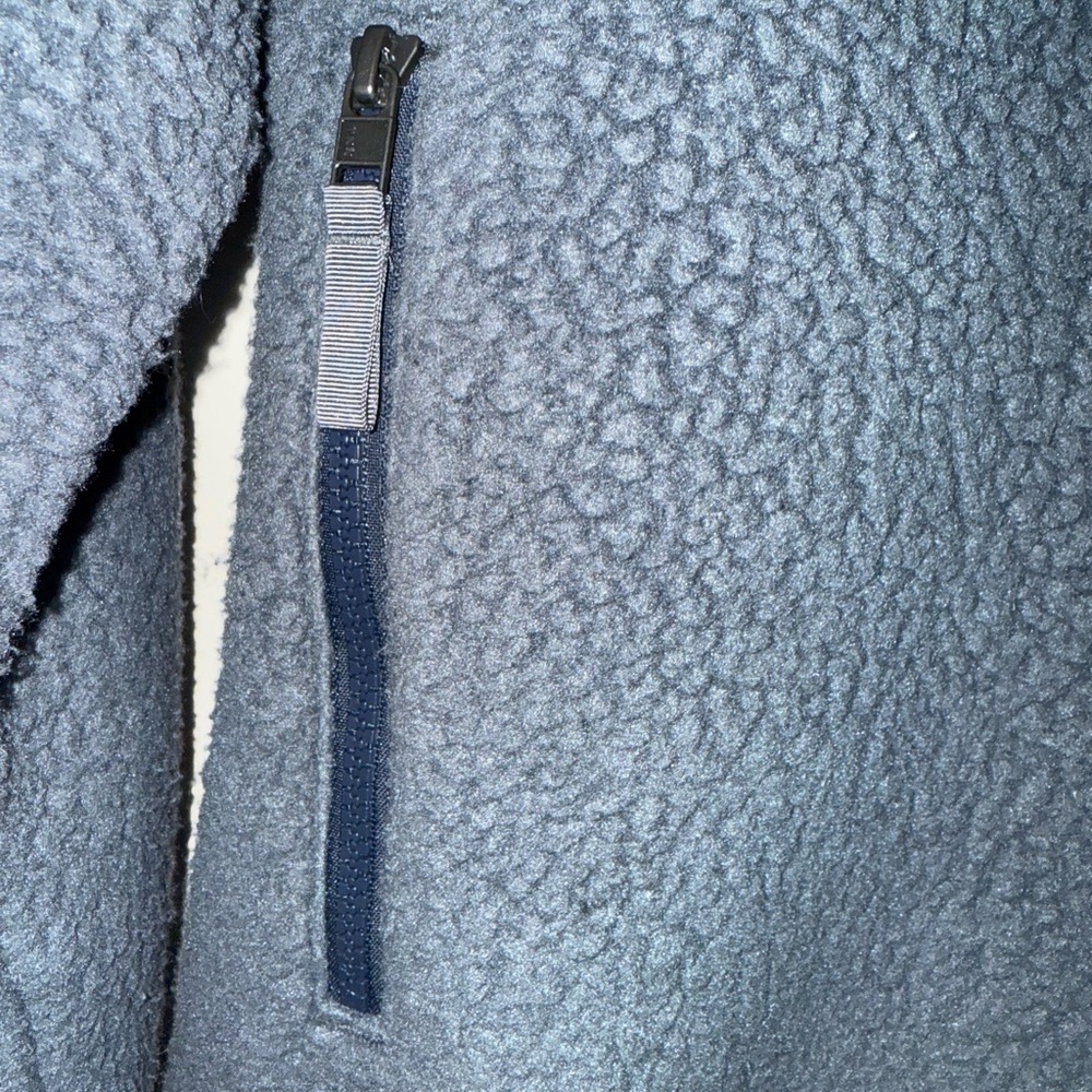 Patagonia Blue/Gray Fleece popover half zip